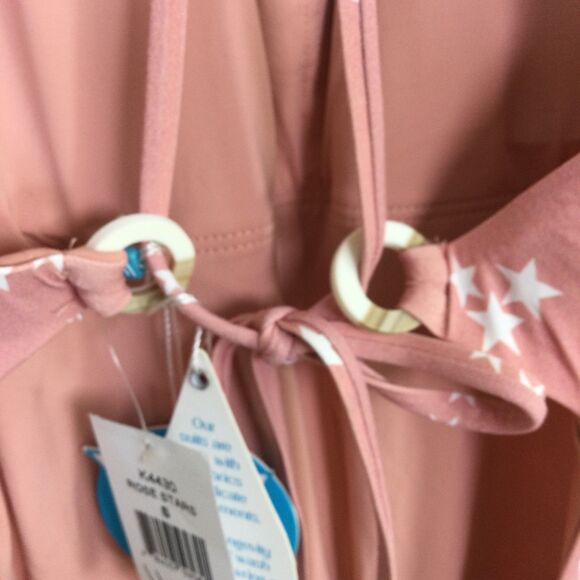 Wet Womens Aria One Piece Swimsuit Open Back Monokini Rose Stars Size S NWT - Picture 15 of 16